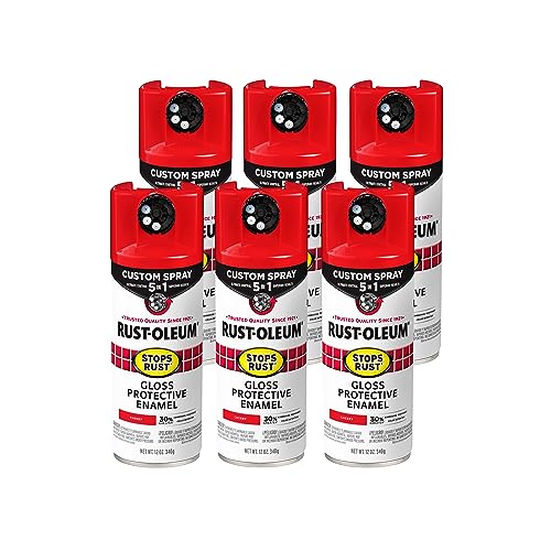 Image of Rust-Oleum Stops Rust Custom 5-in-1 Spray Paint, Gloss Cherry