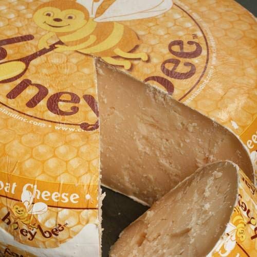 HoneyBee Goat Gouda Dutch Cheese - Whole Wheel (10 pound) - Aged for six months, Honey Bee is full o