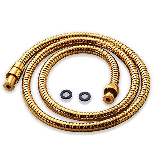 1,5 m Brauseschlauch Handbrause Ersatz flexibler Schlauch gold_1,5 Meter Cover