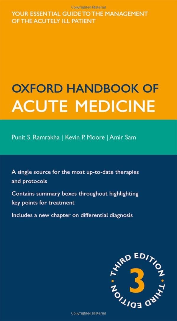 Oxford Handbook of Acute Medicine 3/e (Flexicover)