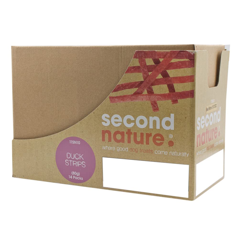 Second Nature Premium, Dog Treats Duck Strips 14x80gm, 85.71 g (Pack of 14) - Image 4