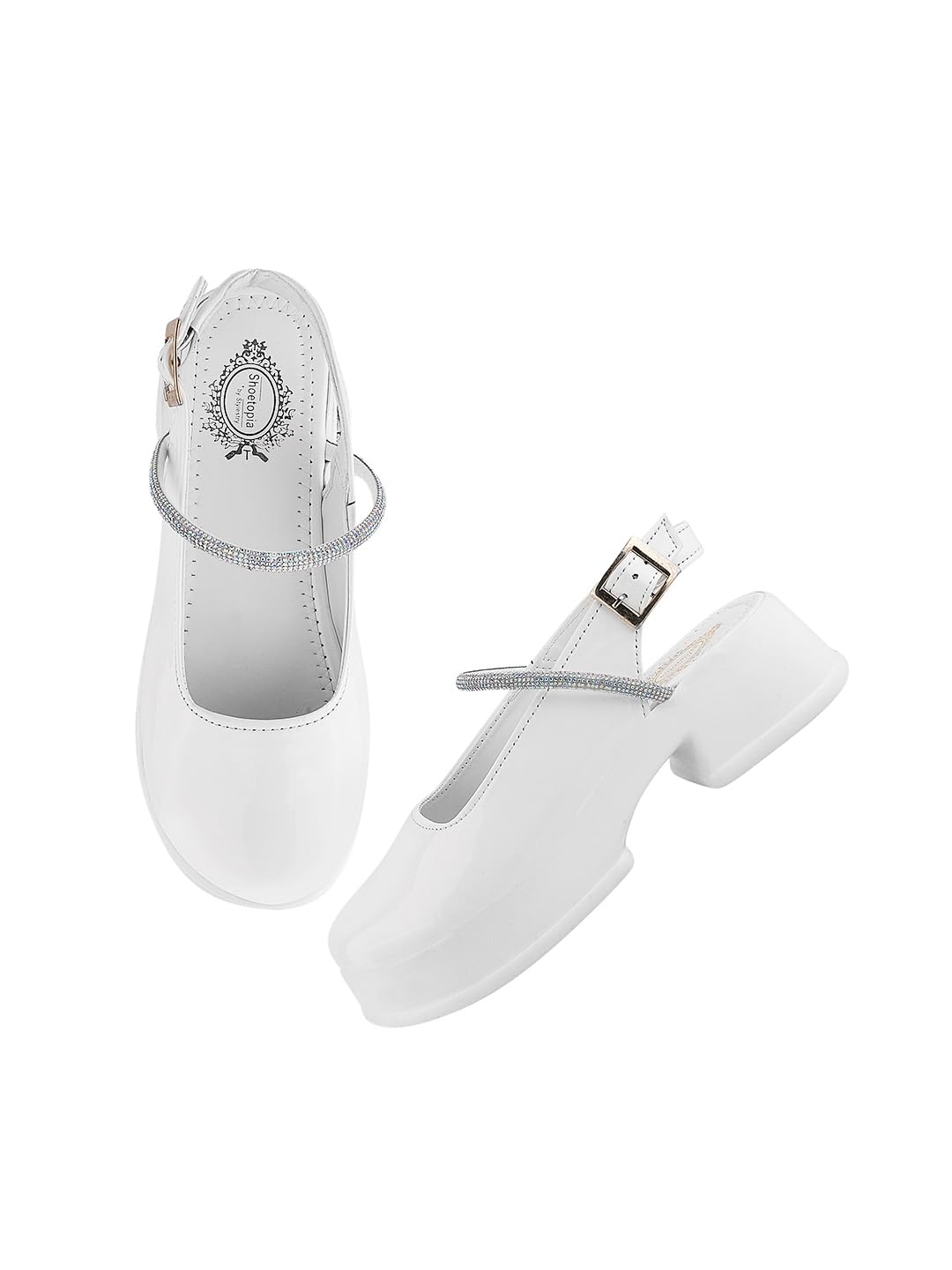 Women Buckle Pump Heels-image-5