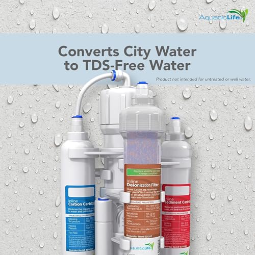 Image of Aquatic Life RO Buddie 4-Stage Aquarium Water Filter System, Reverse Osmosis RO /DI Filtration Unit for Fish Tank, Fountains, and More, 50 GPD (Gallons Per Day) (Pack of 2)