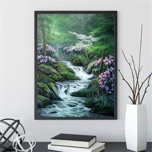 Broderie diamant 5D grand format 80x100cm pour réduire le stress par le loisir créatif