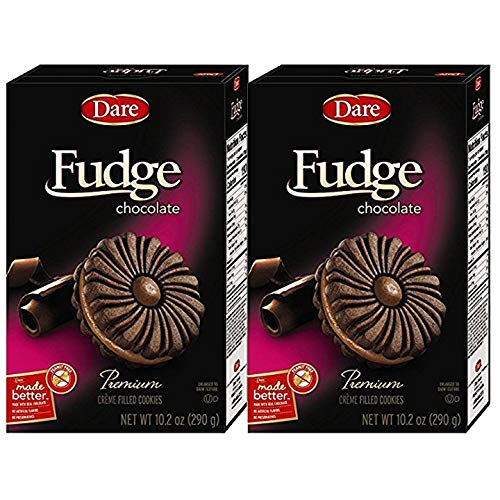 Dare Fudge Crème Premium Creme Flavored Cookies 10.2 oz (2 pack)