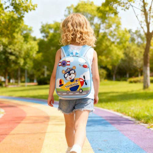 Image of ZIBUYU School Bags for Kids, Backpack for Kids, Lightweight Water-Resistant Small Bag for Kids, Ergonomic Padded School Bag for Elementary Students Daily Use