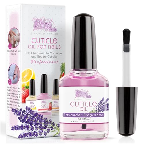 Olio Cuticole Unghie per mani e piedi Professionale 12ml - Fragranza Lavanda- Olio Idratante e Rigenerante per Cuticole di Mani e Piedi