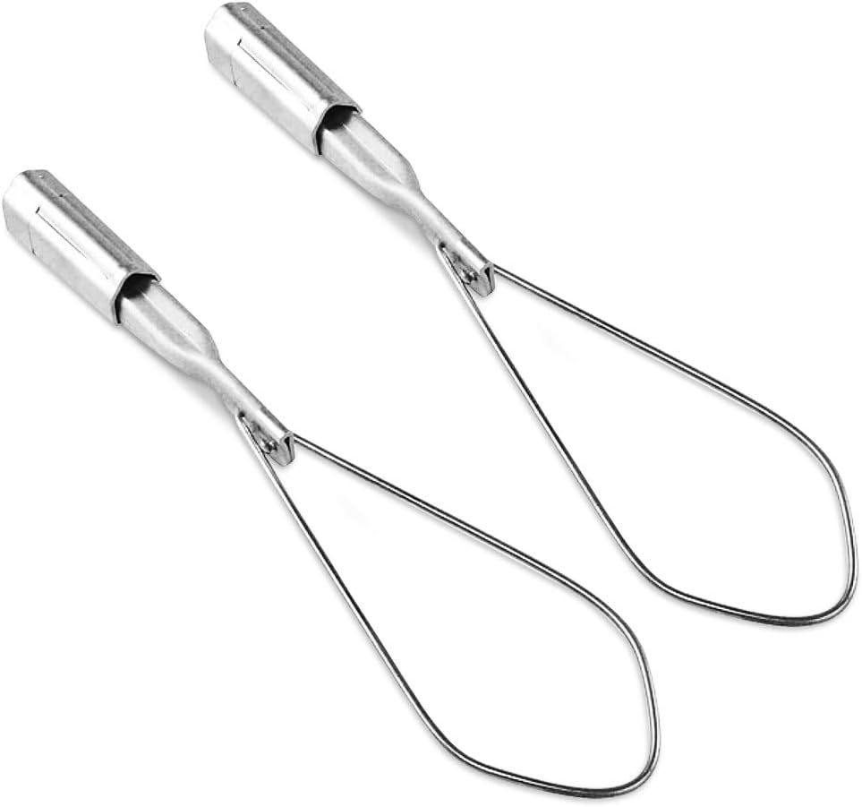 OHLECTRIC 2 Pack - Range 6-2 Aluminium Wedge Clamps - Stainless Steel Ball Handle - Secure Locking System - Aerial Cable Tightening & Sag Prevention - Durable Clamp