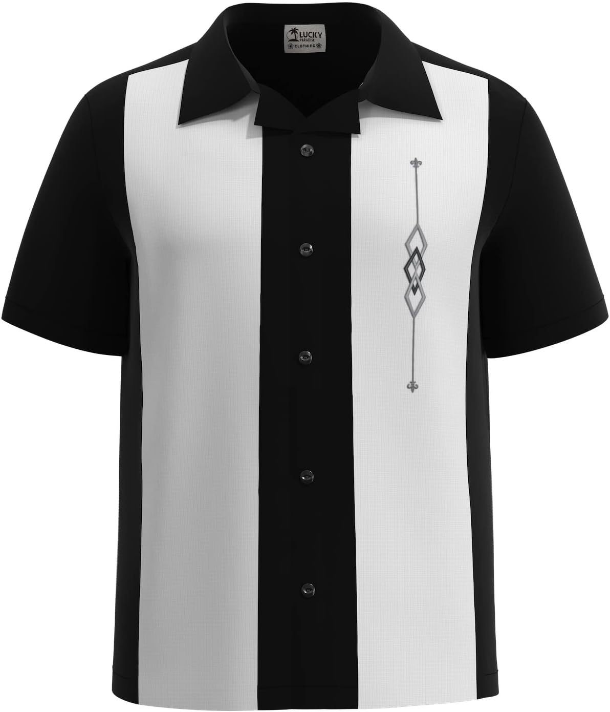 Mens Camp Shirt, Vintage Cuban Style Bowling Shirt ~ Zacardi