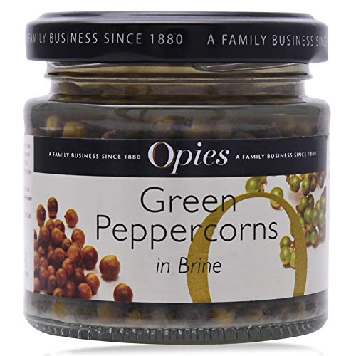 Opies Granos de pimienta verde en salmuera 115g