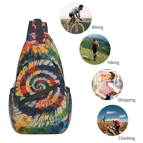Bolso Pequeño Bandolera para Senderismo Unisex Negro miniatura 6