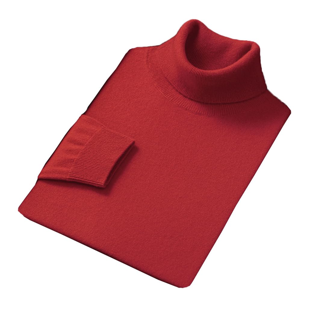 Pull col roulé pour hommes isolant contre le froid en laine mérinos - 8