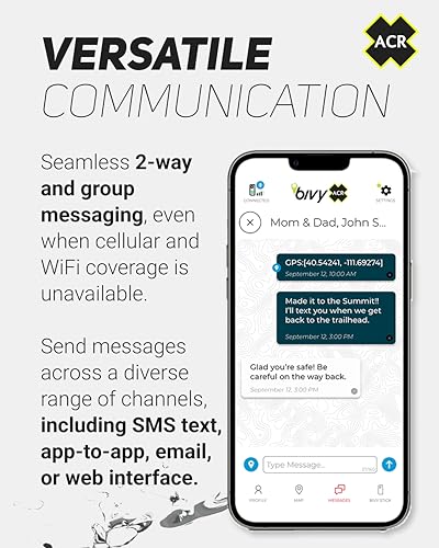 ACR Bivy Stick Satellite Communicator - Two-Way Global SMS, GPS Tracker, Off-Grid Communication, SOS Emergency Beacon, Satellite Messenger & Location Sharing - iOS/Android App - Image 5
