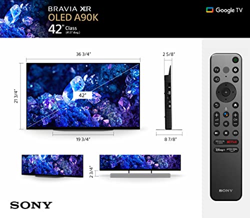 Image of Sony 42 Inch 4K Ultra HD TV A90K Series: BRAVIA XR OLED Smart Google TV with Dolby Vision HDR and Exclusive Features for The Playstation 5 XR42A90K- Model,Black