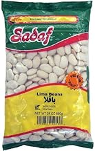 Sadaf Lima Beans 24 oz- Butter Beans - Dried Large Limas - Lima Beans Dry Bulk - Dried Fava Beans - Natural, Vegan, Kosher