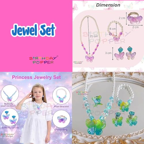 Image of Birthday Popper 50 Pcs Fashion Combo as Birthday Return Gifts for Girls | Combo Pack for Birthday Goodie Bags, Party Favors, Gift Bags, Kids' Accessories Combo Pack for Girls of All Age Group