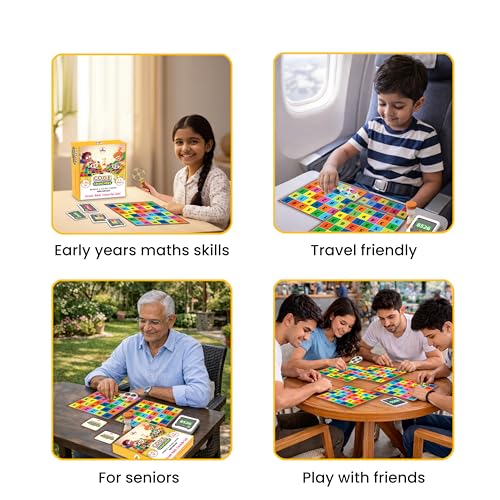 Image of Code Crunchers - Screen-Free Logic & Coding Board Game for Kids, Math Board Game, 250+ Code Cards, 3 Difficulty Levels, Ages 5 to 99, Birthday & Returns Gift for Boys & Girls
