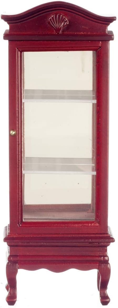 Dollhouse Miniature 1:12 Scale Mahogany Display Cabinet #T3304
