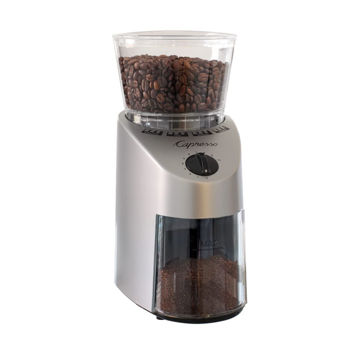 Capresso 560 04 Infinity Conical Burr Coffee Grinder Bundle