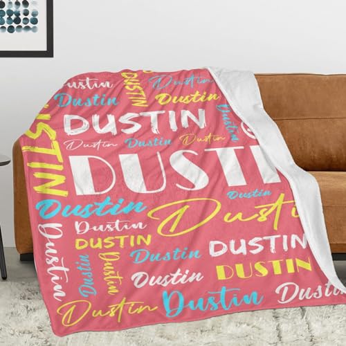 Personalized Blankets for Kids with Names Customized Blankets with Name for Adult Custom Blanket Gift for Birthday Christmas Valentines Day Gift