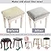 SINOSSO Soft Velvet Vanity Bench Cover, (15
