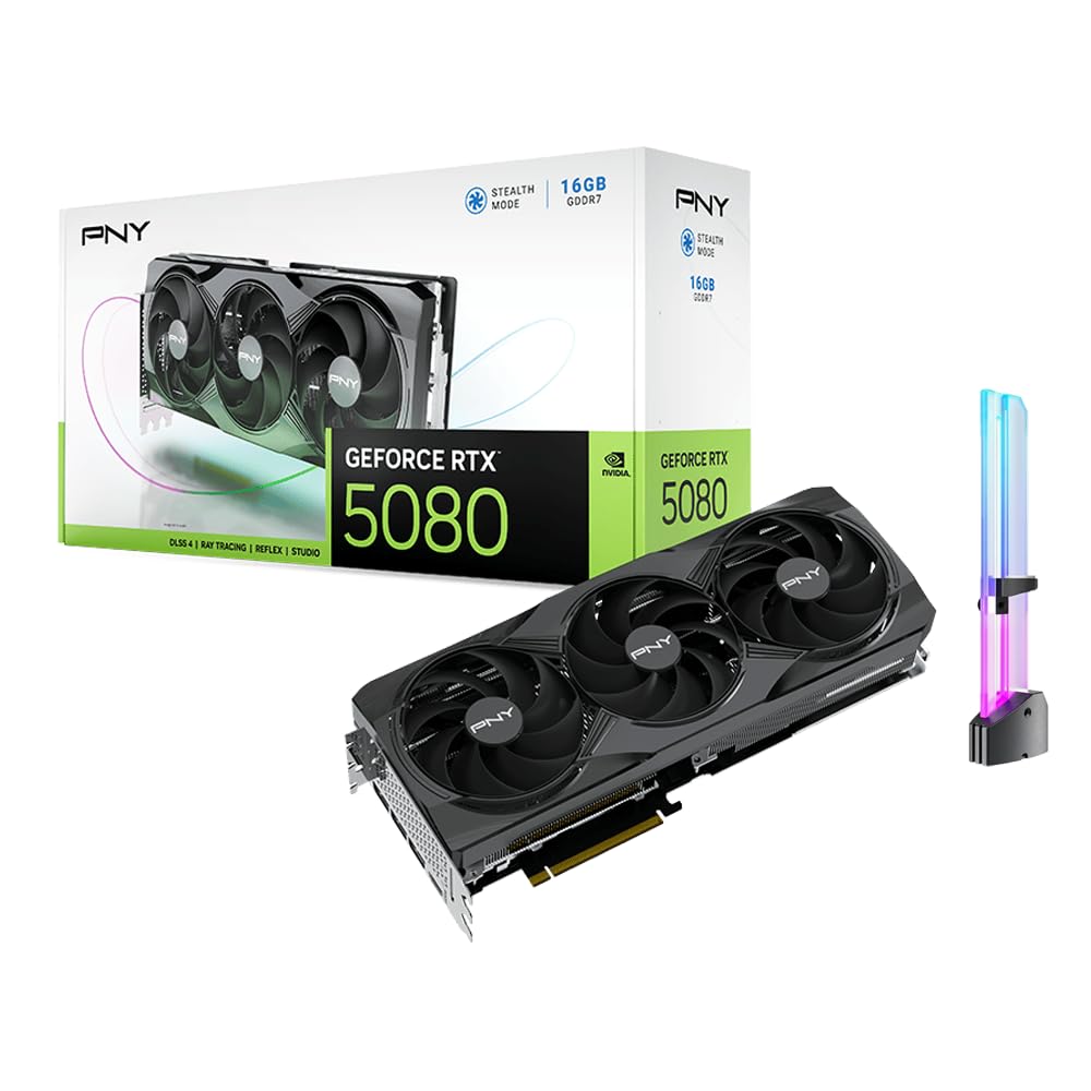 Amazon.com: PNY GeForce RTX 5080 Triple Fan Graphics Card, 16GB