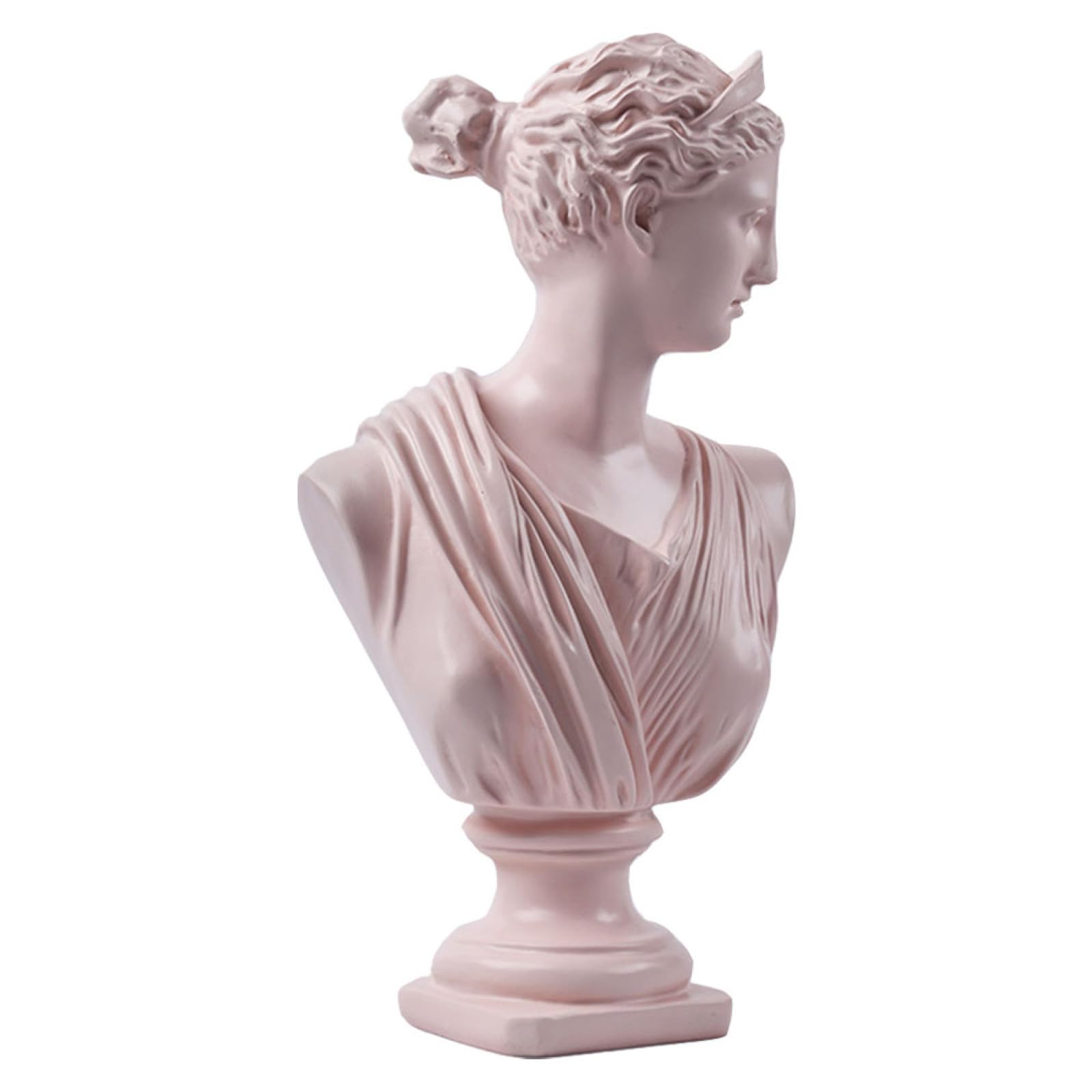 Zerodeko Scultura Busto Classica in Resina, Decorazione da Tavolo Fatta a Mano per Casa e Ufficio, Ornamento Statuetta per Interni e Regalo Inaugurazione