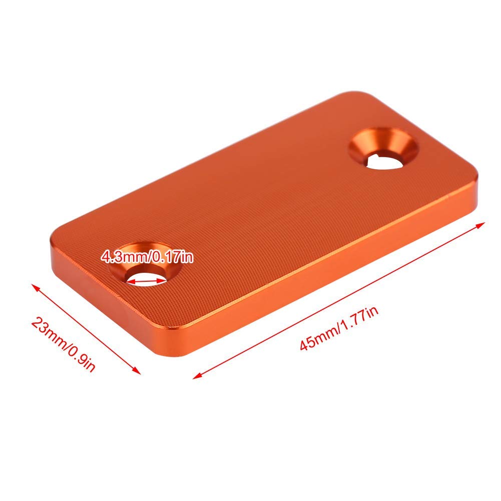 Tappo Freno Anteriore Serbatoio Freno Anteriore Billet, Coperchio Freno Coperchio Serbatoio Olio Frizione in Alluminio Billet CNC per 105 125 144 200 SX XC MXC SXS EXC