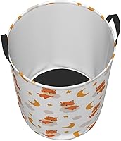 Vista 31 de Butterfly Laundry Hamper Large Collapsible Laundry Baskets with Handles Easy Carry Round Storage Basket Dirty Clothes Hamper Blanket Basket for