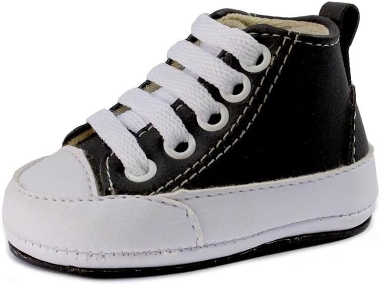 Sapatinhos Bebê-Tenis recém-nascido primeiros passos, forrado com tecido espumado 14ao20 baby 1101C