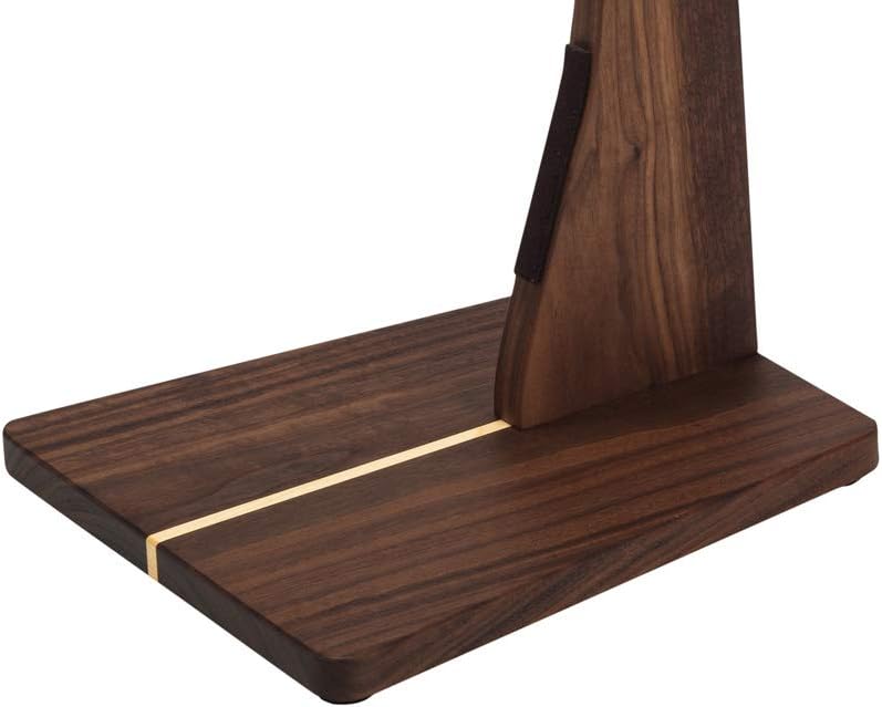 Zither Wooden Bass Guitar Stand - Handcrafted Solid Walnut Wood Floor Stands Best for Electric Bass Guitars, Made in USA