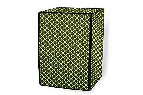 Image of Stylista Washing Machine Cover Compatible for IFB 6.5 Kg Fully-Automatic Front Loading Elena ZX Argyle Pattern Olive Green