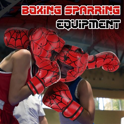 Image of Arrowbash Boxing Headgear and Gloves Set for Kids 6oz Boxing Gloves and Wrestling Headgear Sparring Equipment for Boxing Kickboxing Muay Thai BJJ Karate Training