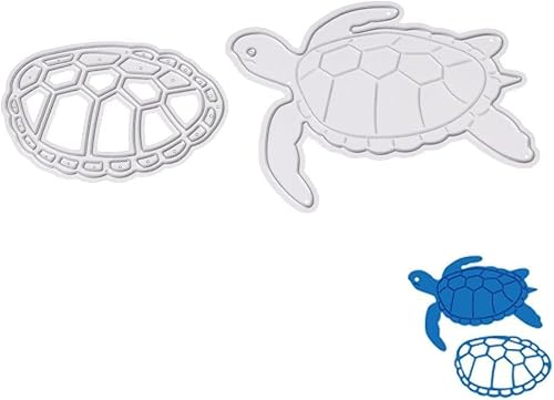 Sea Turtle Die Cut for Card Making,Sea Turtle Metal Cutting Dies Congratulations Die Cuts Happy Birthday Embossing Stencils Template for DIY Scrap-Booking Decor Wedding Birthday Blessing