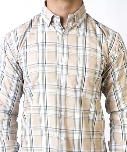 Image of TrapNation Men's Checkered Regular Fit Shirt