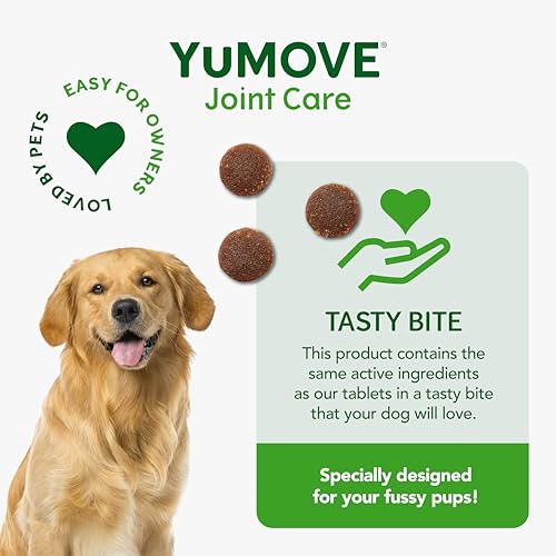YuMOVE Joint Supplement for Dogs, Daily Bites for Joint Care, Essential Dog Hip and Joint Support for Stiff Adult Dogs with Glucosamine, Chondroitin, Green Lipped Mussel, 60 Tablets - Image 6