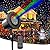 Outdoor Firefly Lights Projector, AIRIVO 3 Color Motion Star Light Show Garden Lights Laser Projector, Moving RGB Christmas Projector Lights Waterproof with Remote Control for Home, Patio, Landscape