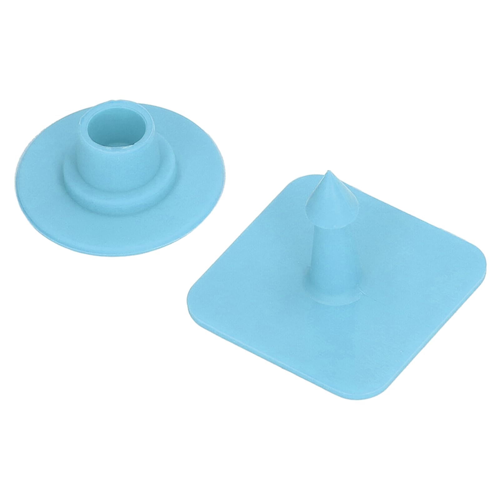 100 Pezzi Quadrati Vuoti Bestiame Identificazione Animali Marchi Orecchio Bovini in Plastica Orecchino Marcatore per Suini Suinetti Gestione Agricola Materiale Poliuretanico (Blu)