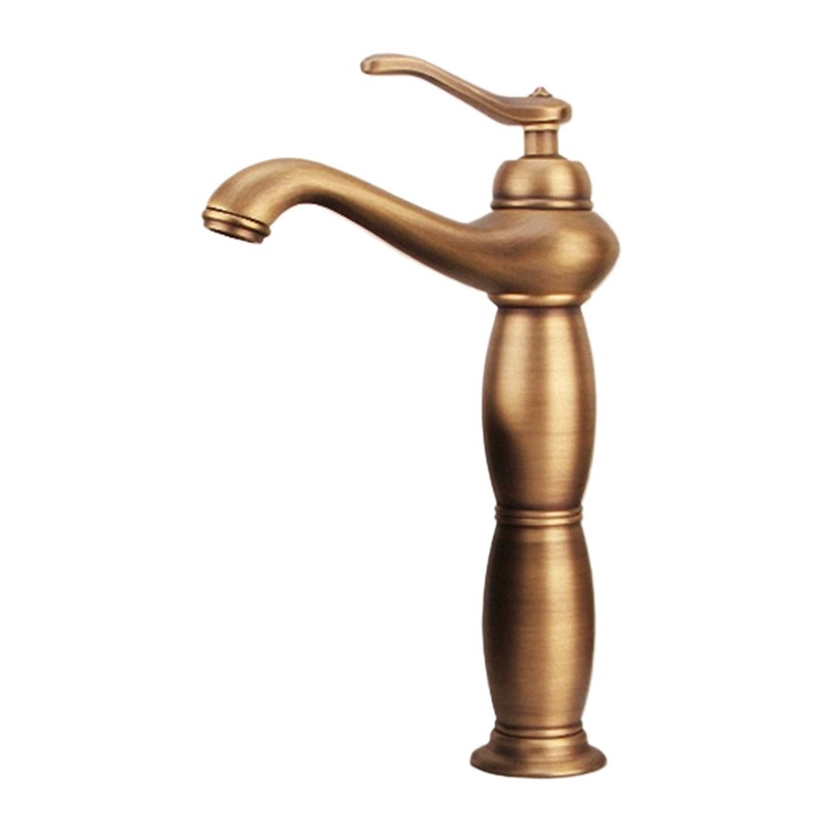 Grifo de lavabo alto de baño para lavamanos sobre encimera acabado en bronce antiguo YT-5062