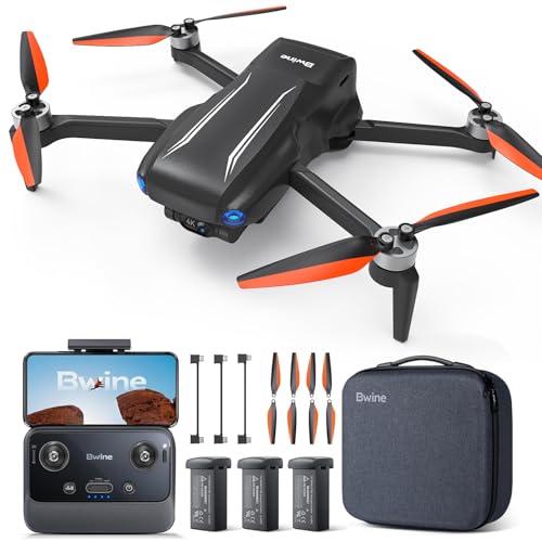 Bwine F7MINI 4K Video 8K Photo Drones with Camera for Adults, 3-Axis Gimbal EIS, 96Mins, 249g FAA-exempt, Over 6KM Transmission, AI GPS Smart Return, Follow, Waypoint, Orbit Fly, Better for Beginner