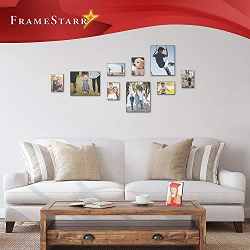 Framestarr 8X10 Picture Frame Set (Black, 3 Pack), Front-Loading Contemporary Modern Style, Tabletop Or Wall Mount, Harmony Collection #TOP6