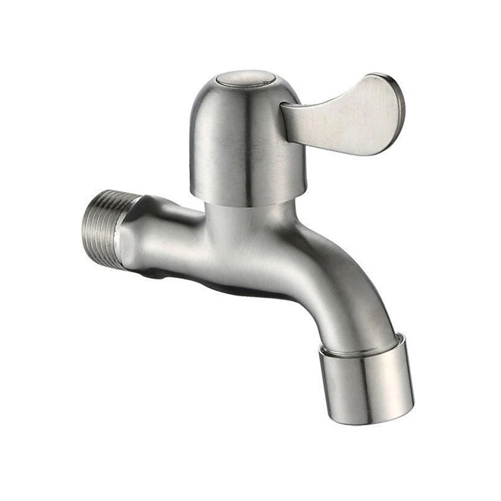 Trryuip A Outside Tap 304 Stainless Steel Garden Lengthen Fast Open Faucet/Washing Machine Cold Water/Mop Pool Taps(A)