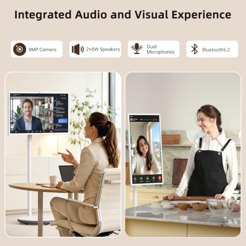 Image of KTC 32 inch 4K MEGAPAD Smart Portable TV Monitor, Touchscreen on Wheels, A32Q7S