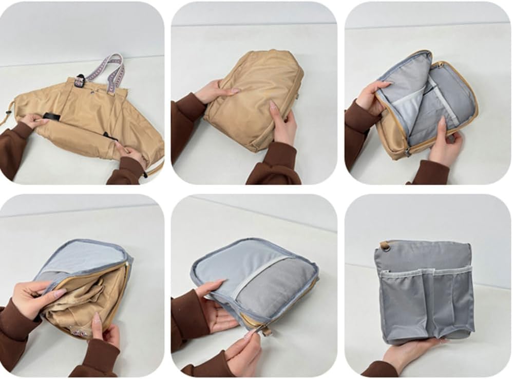 Slouchy Nylon Hobo Bags Women Trendy Underarm Crescent Shoulder Bag Crossbody Purses Travel Tote Handbag Backpack 2026 - Image 7