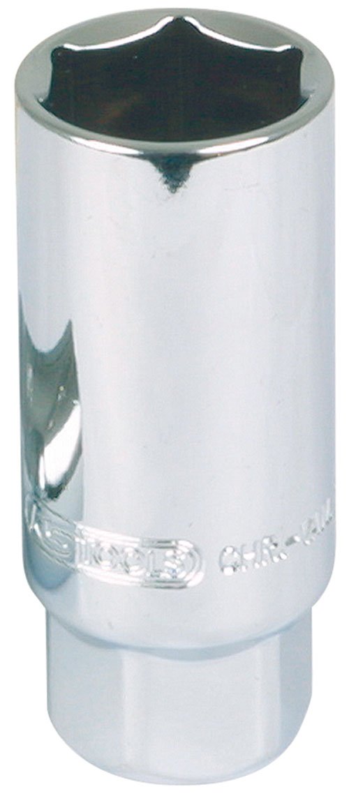 KS Tools 918.1392 Zündkerzen-Stecknuss 1/2" Antrieb – 13/16", CHROMEplus Serie Für Präzises Arbeiten