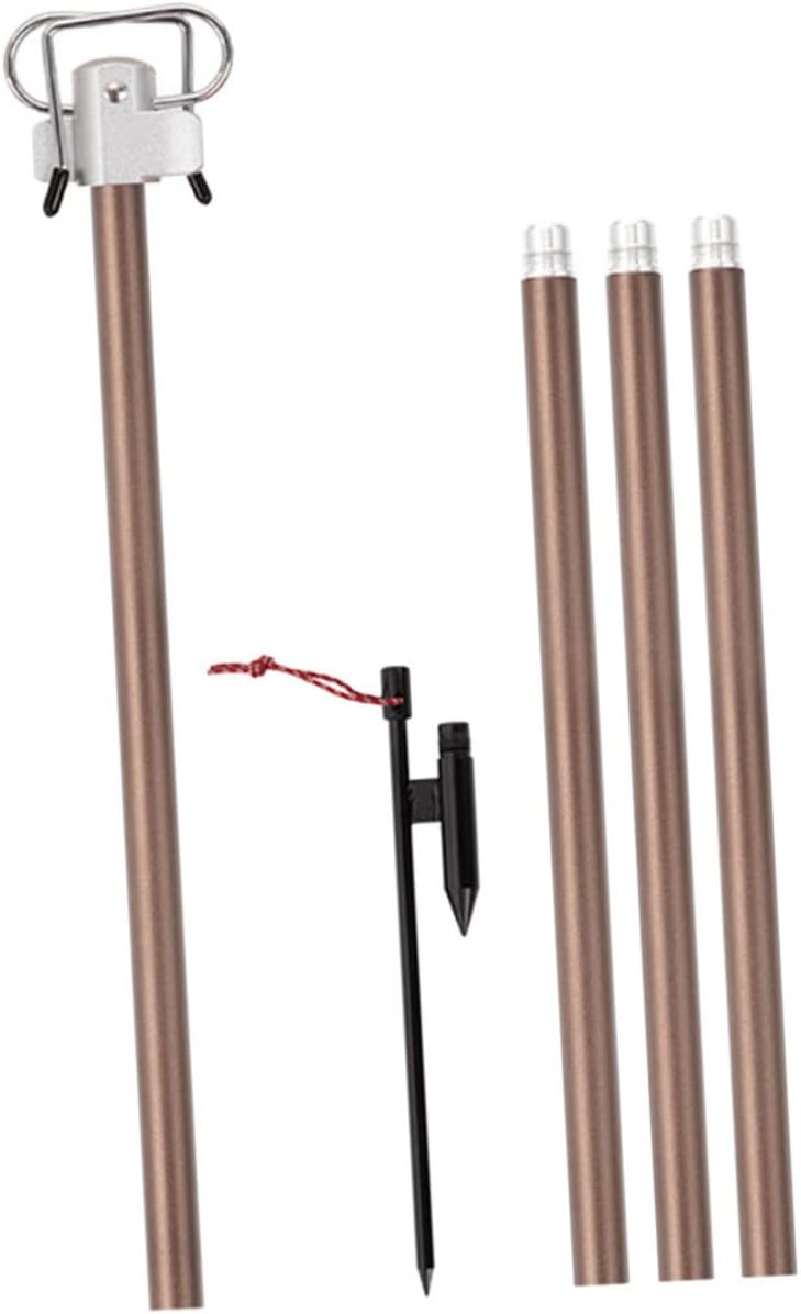 WOONEKY 1Set Outdoor Folding Lamp Rack Lightweight Camping Light Holder Portable Lantern Stand for Easy Installation and Detachment for Camping and Outdoor