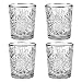 Produktbild Libbey - Hobstar - Whiskyglas, Wasserglas, Saftglas - Kristall - mit edlem Silberrand - 4 Stück