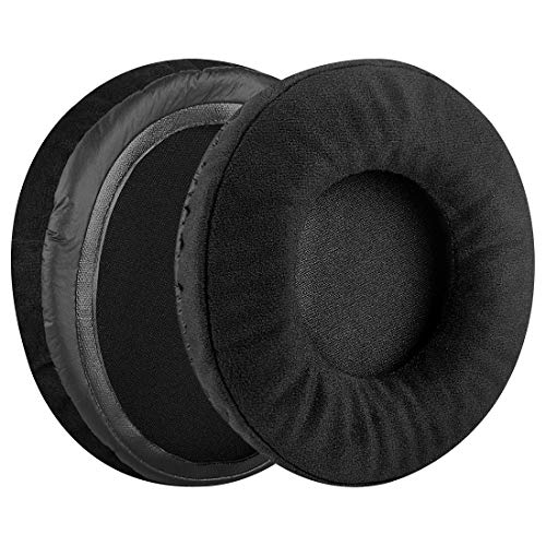 Almohadillas de repuesto para auriculares Geekria Comfort Velour para ATH-AD1000x, AD2000x, AD900x, AD700x, AD500x, A500, A500x, A700, A900x, A950lp (Negro) miniatura 2