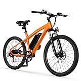 ACTBEST Electric Bike for Adults Ebike,Peak 750W Brushless Motor,Removable Battery,Commuting Electric Mountain Bike,Up to 22MPH 7-Speed Electric Bicycle with Fork Suspension,Race, Standard