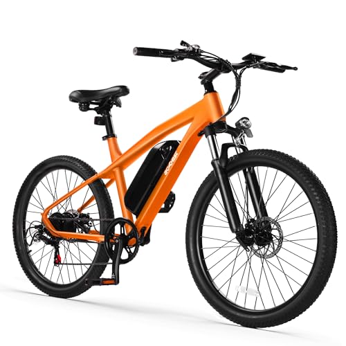 ACTBEST Electric Bike for Adults Ebike,Peak 750W Brushless Motor,Removable Battery,Commuting Electric Mountain Bike,Up to 22MPH 7-Speed Electric Bicycle with Fork Suspension,Race, Standard